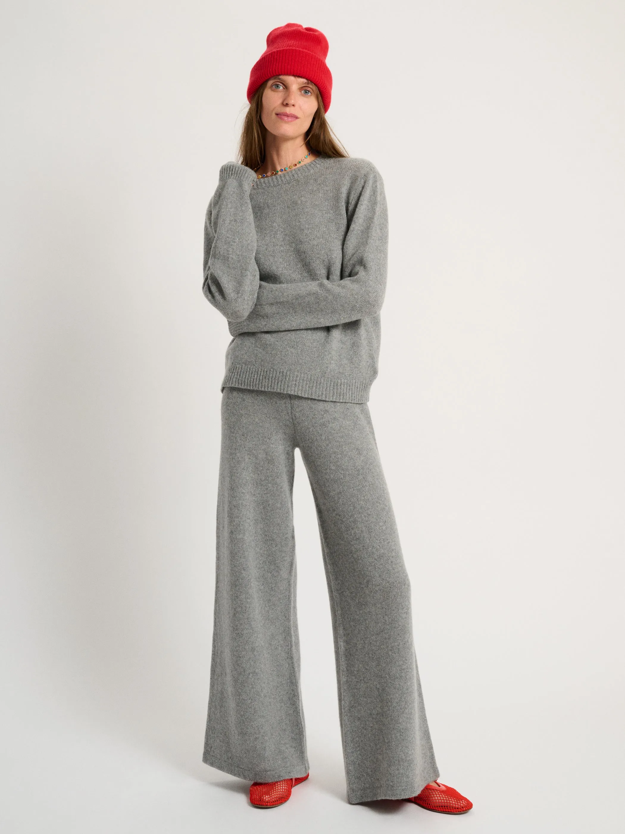 The Zephyra Flare Pants in Cashmere