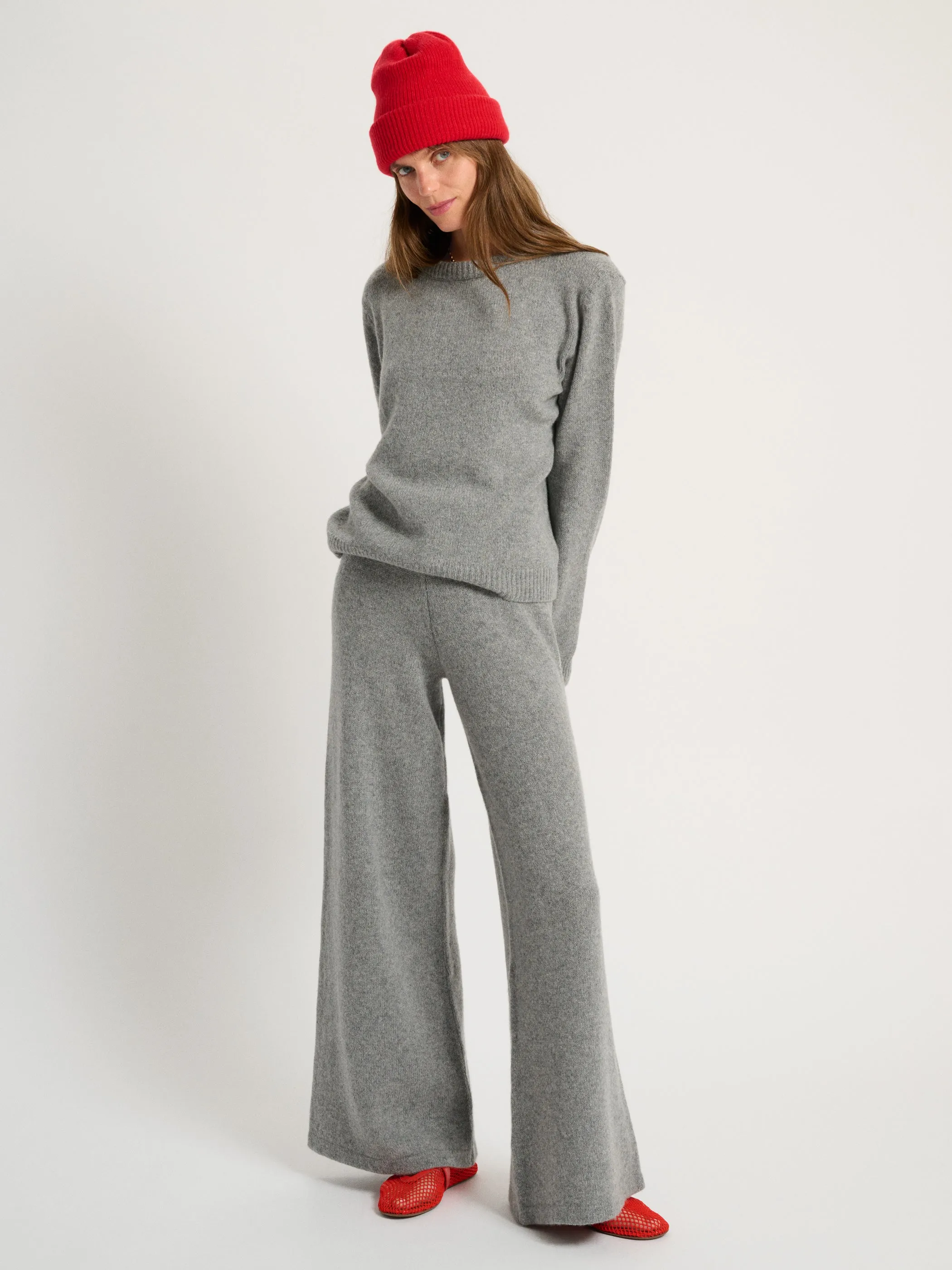 The Zephyra Flare Pants in Cashmere