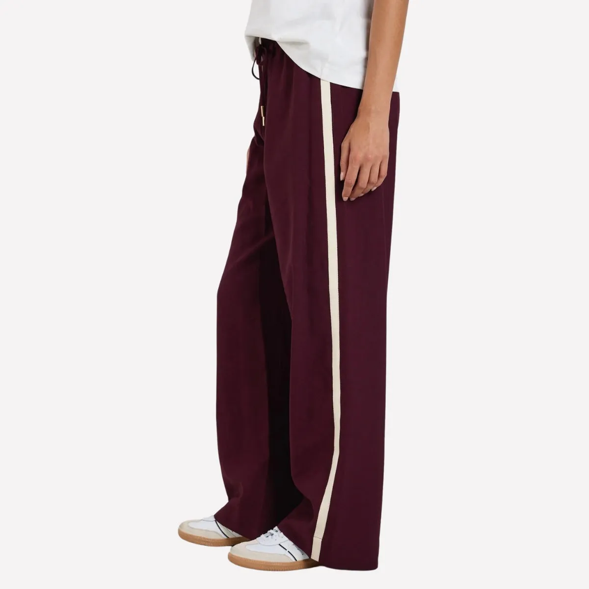 Townie Stripe Pants (Burgundy)