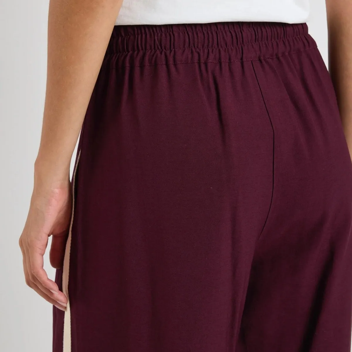 Townie Stripe Pants (Burgundy)