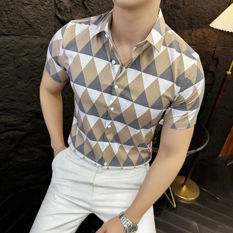 TrendCheck Sommer Karo Slim-Fit Hemd