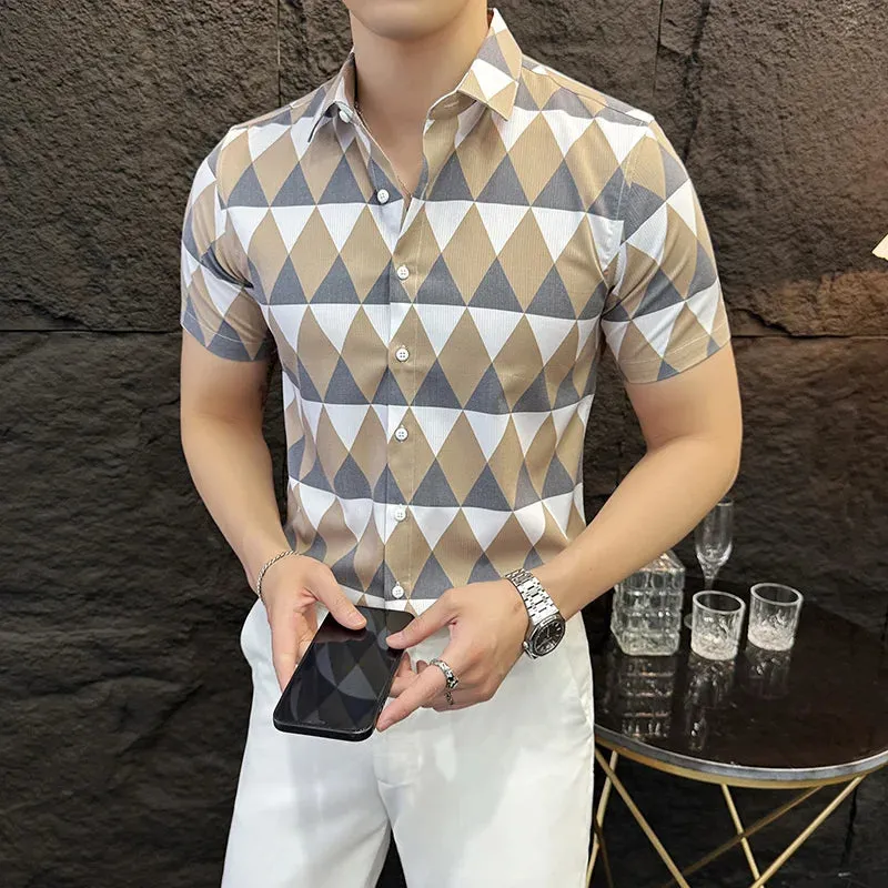 TrendCheck Sommer Karo Slim-Fit Hemd