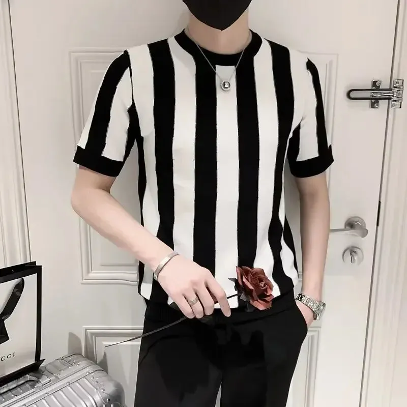 TrendLine Gestreiftes Rundhals T-Shirt