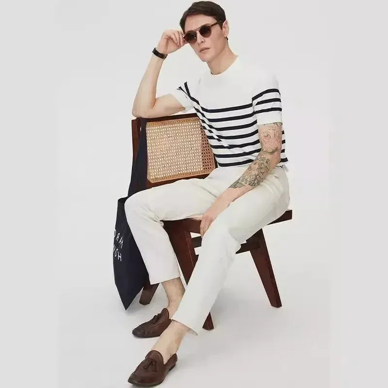 TrendyWave Herren-Kurzarm-Shirt