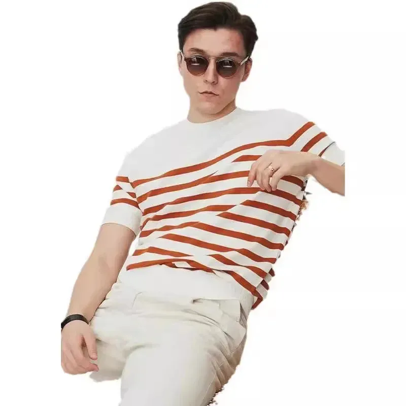 TrendyWave Herren-Kurzarm-Shirt