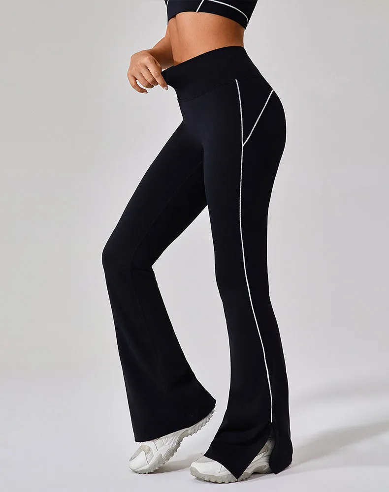 Tummy Control Wide Leg Yoga Flared Pants