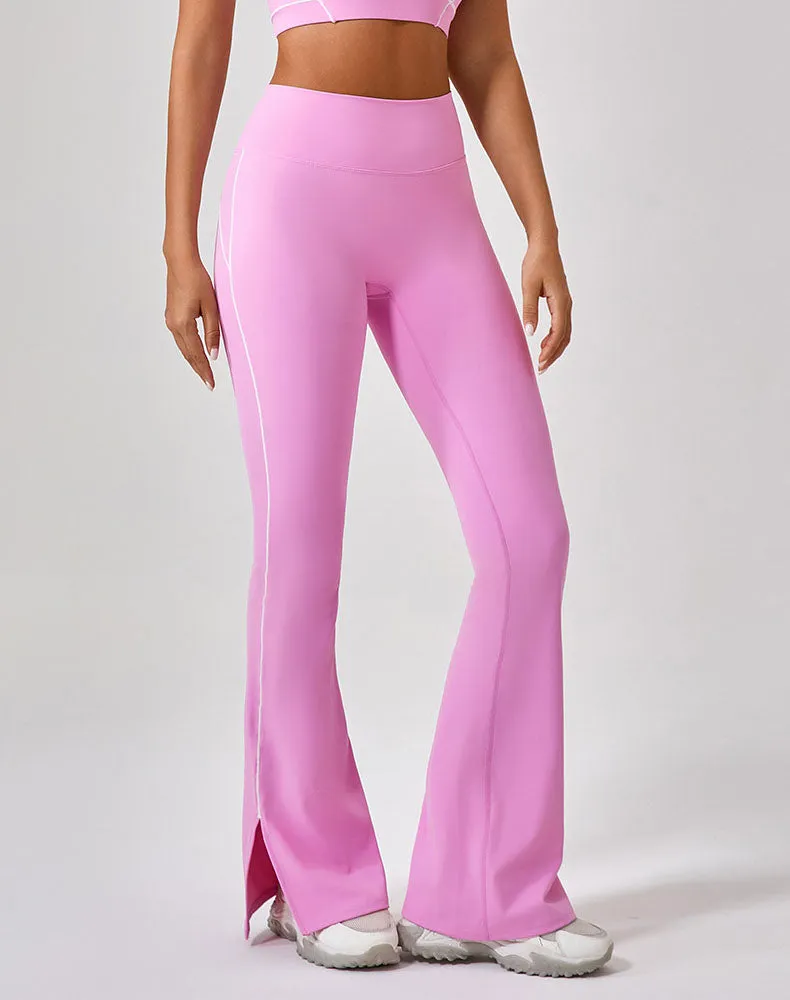 Tummy Control Wide Leg Yoga Flared Pants