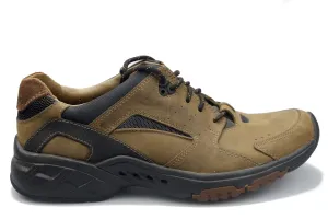 'Un Click' men's walking lace-up - brown nuuck