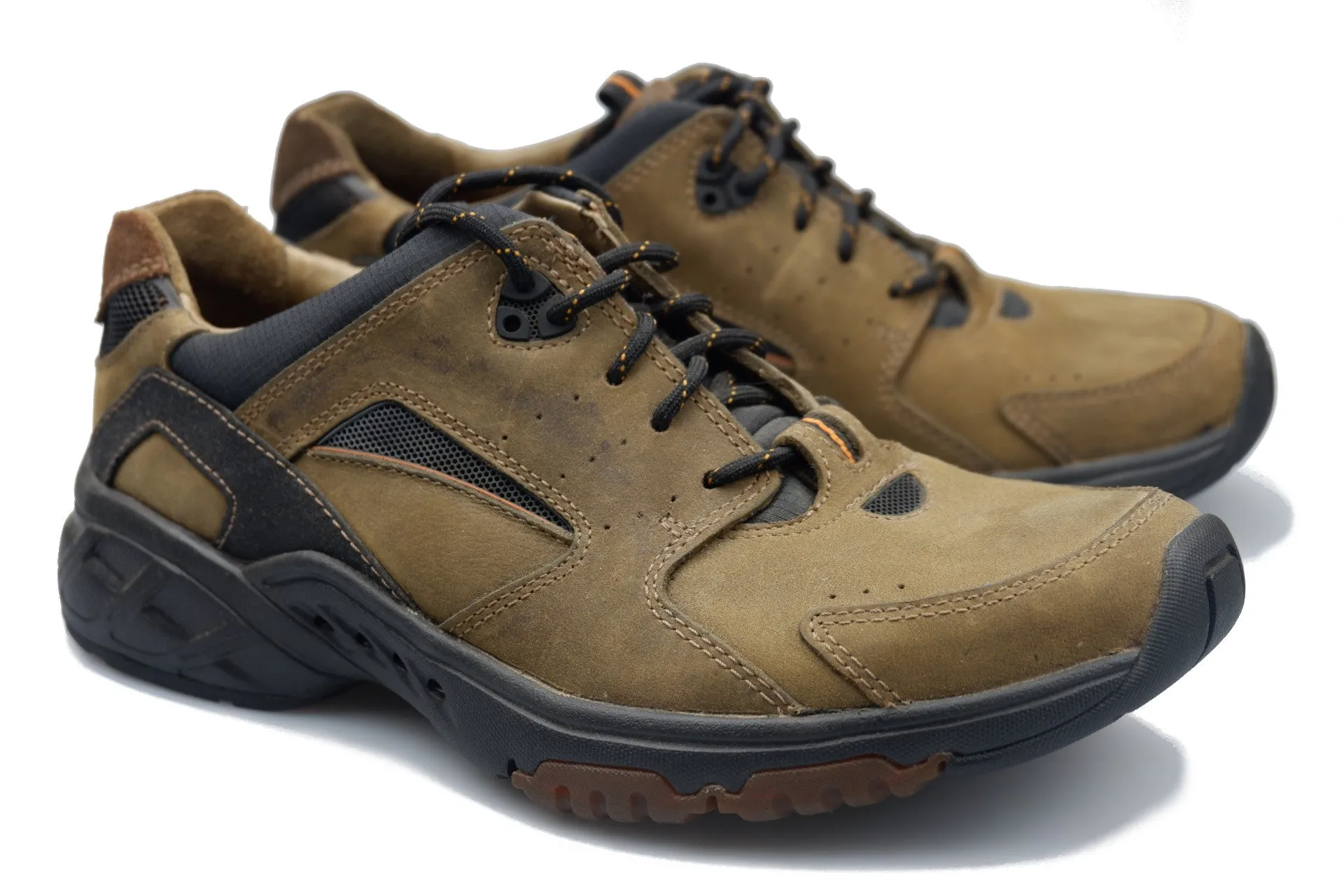 'Un Click' men's walking lace-up - brown nuuck
