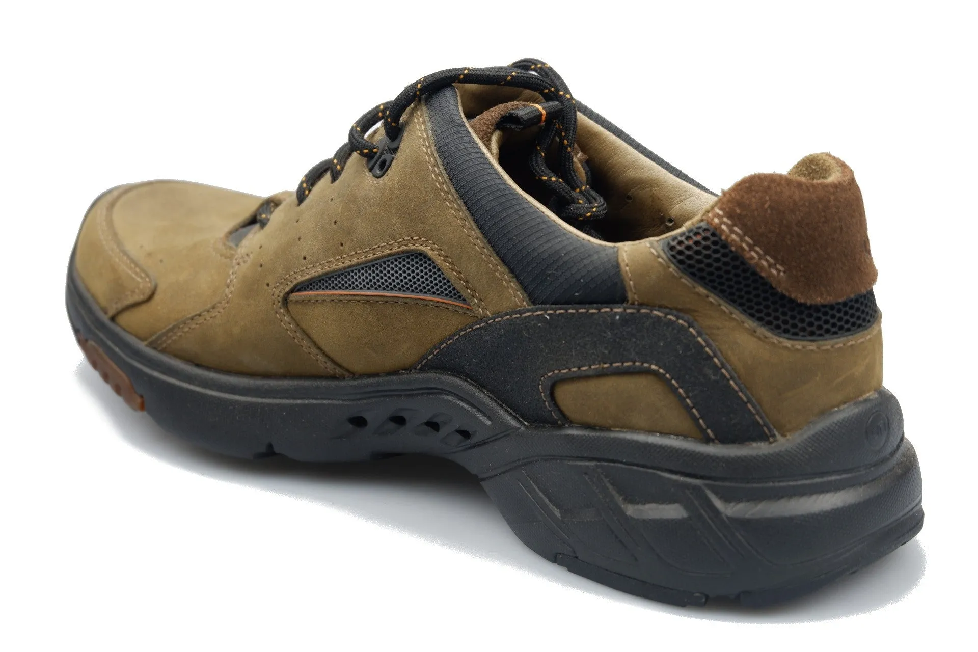 'Un Click' men's walking lace-up - brown nuuck