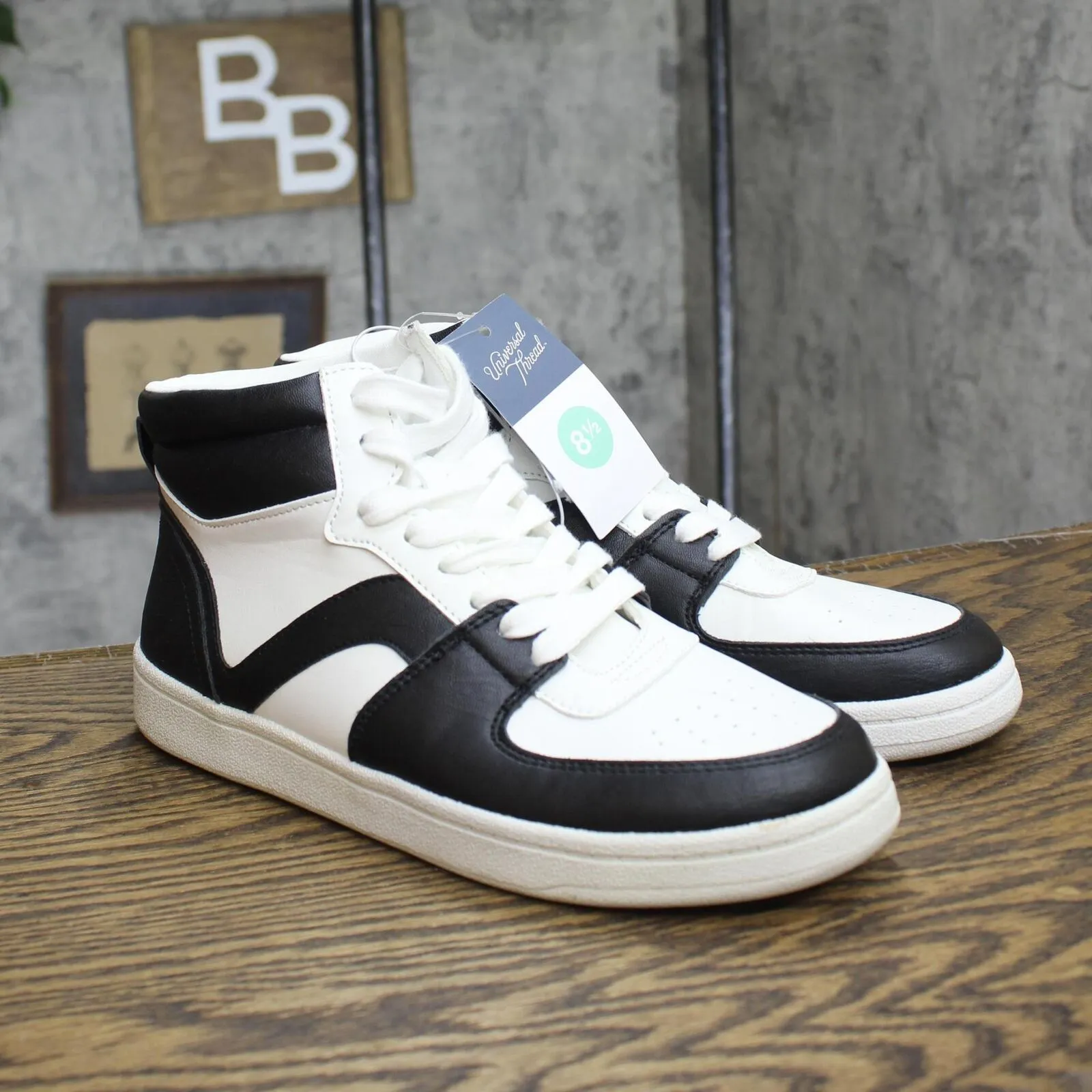 Universal Thread Womens High Top Paige Sneakers 87930796 Black 8.5M