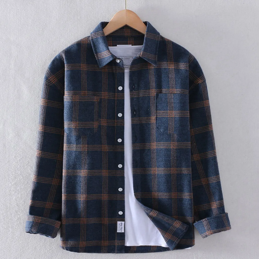 UrbanCheck Herren Casual Karo-Poloshirt