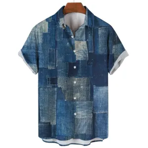 UrbanRetro Vintage 3D Print Kurzarmshirt