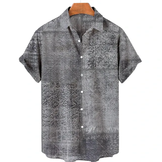 UrbanRetro Vintage 3D Print Kurzarmshirt