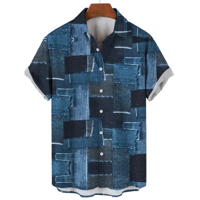 UrbanRetro Vintage 3D Print Kurzarmshirt