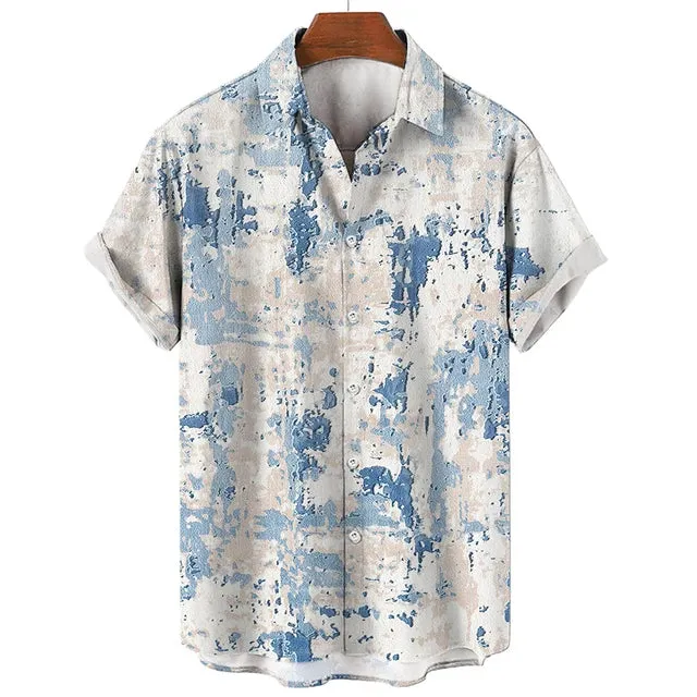 UrbanRetro Vintage 3D Print Kurzarmshirt