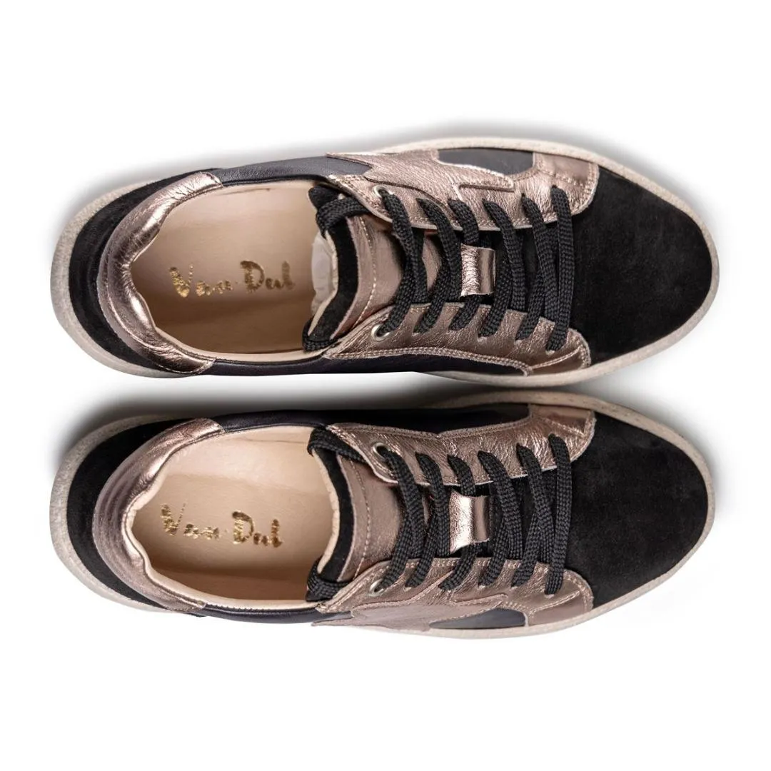 Van Dal Star Trainers - Black Suede