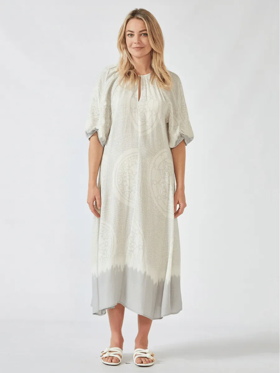Verge Coya Print Dress Pumice 9521