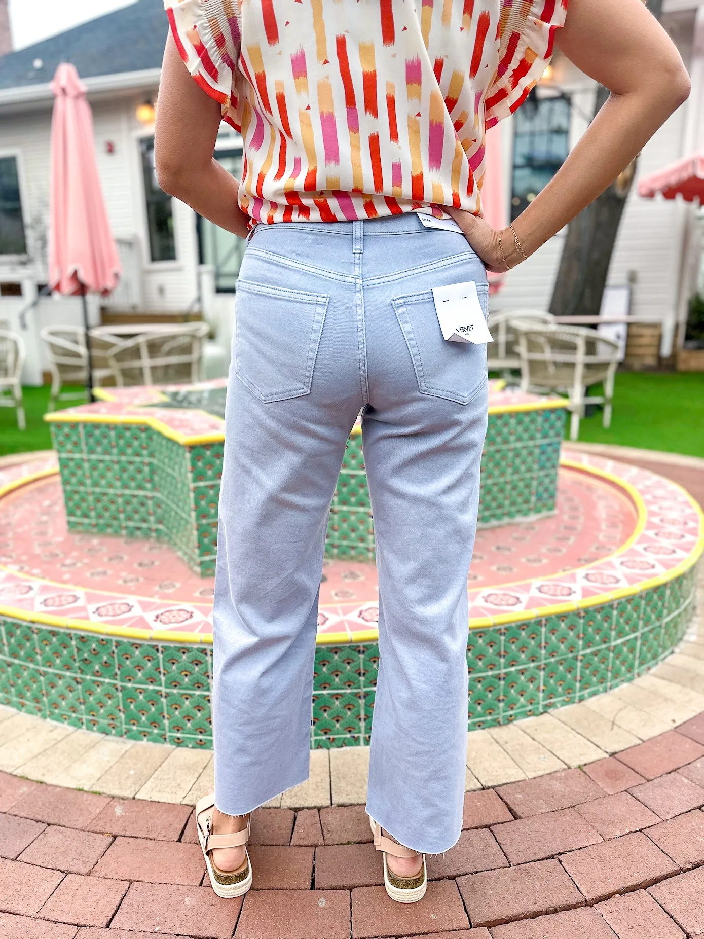 Vervet High Rise Crop Wide Leg