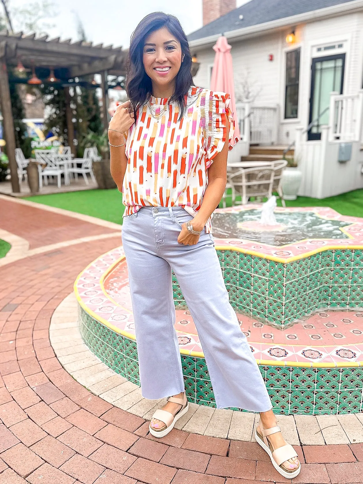 Vervet High Rise Crop Wide Leg