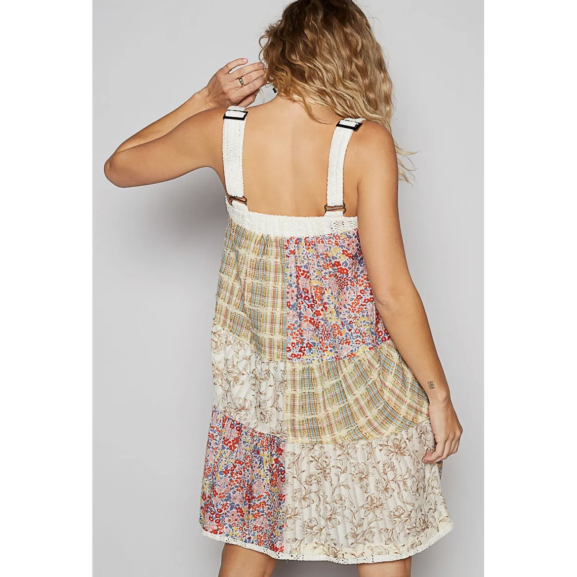 Vintage Plaid Midi Dress