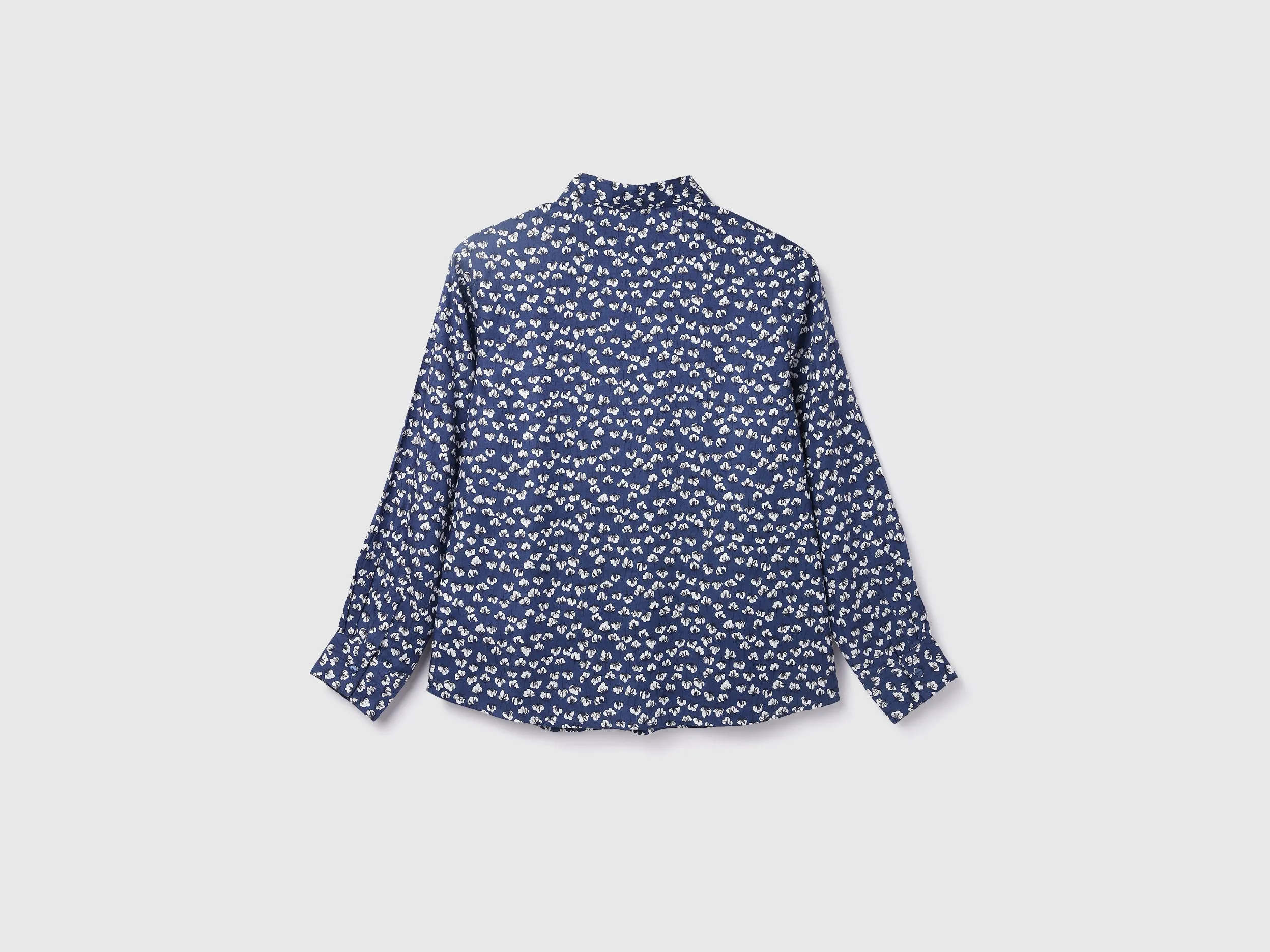 Viscose Printed Spread Collar Women Shirts