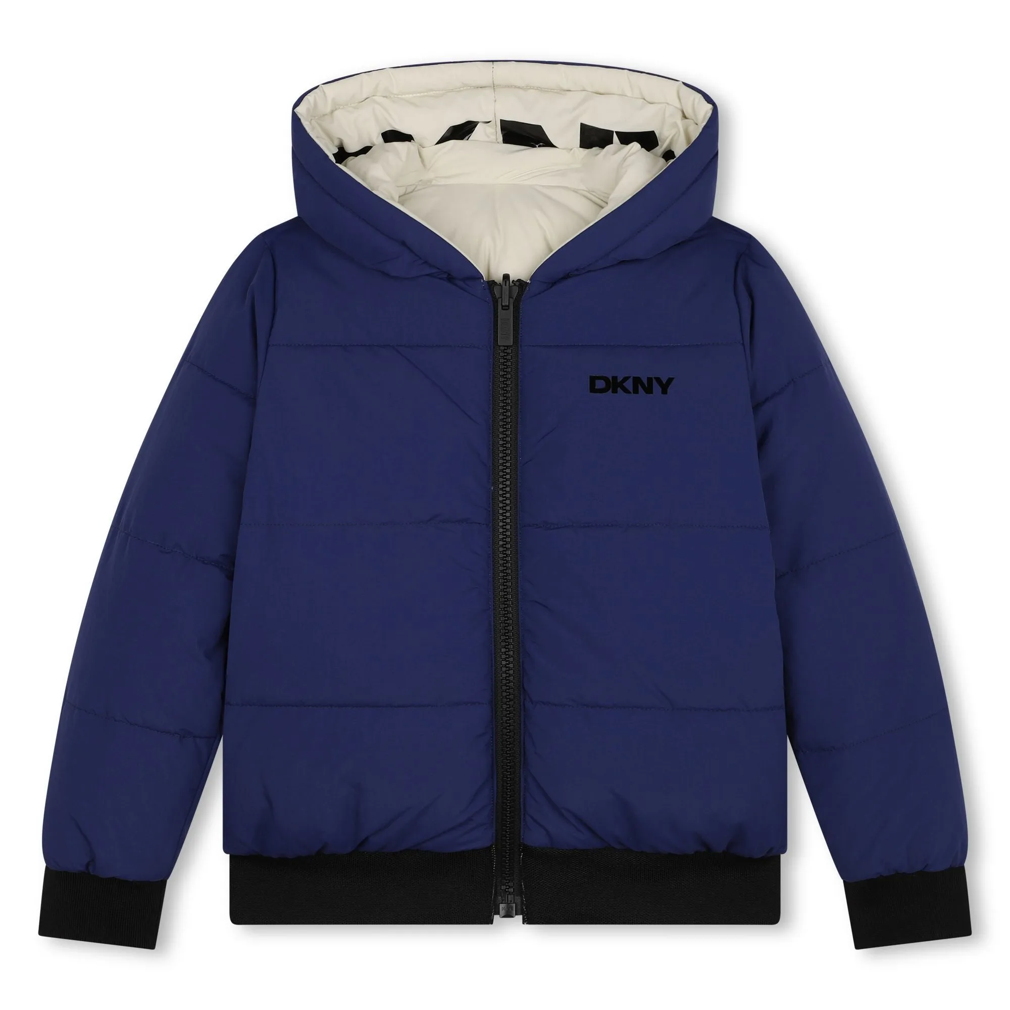 Waisted reversible coat by DKNY