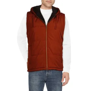 Weatherproof Vintage Mens Faux Fur Lined Hooded Outerwear Vest