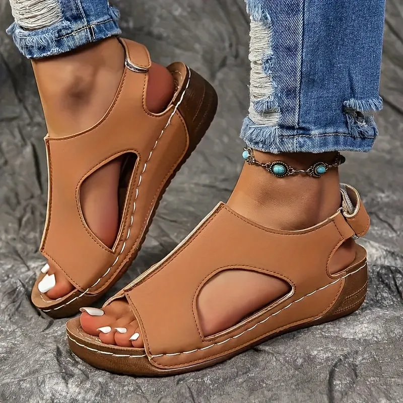 Wendy - Casual leather orthopedic sandals