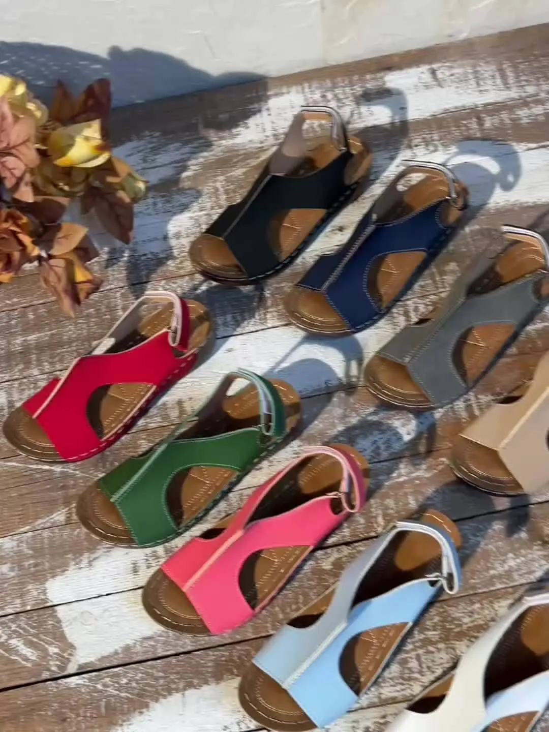 Wendy - Casual leather orthopedic sandals