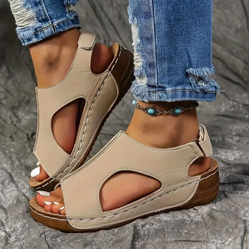 Wendy - Casual leather orthopedic sandals