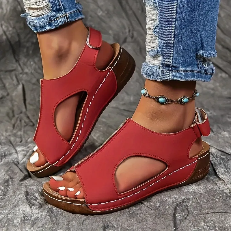 Wendy - Casual leather orthopedic sandals