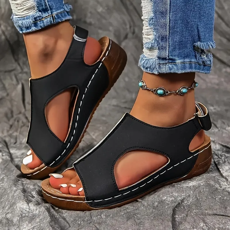 Wendy - Casual leather orthopedic sandals