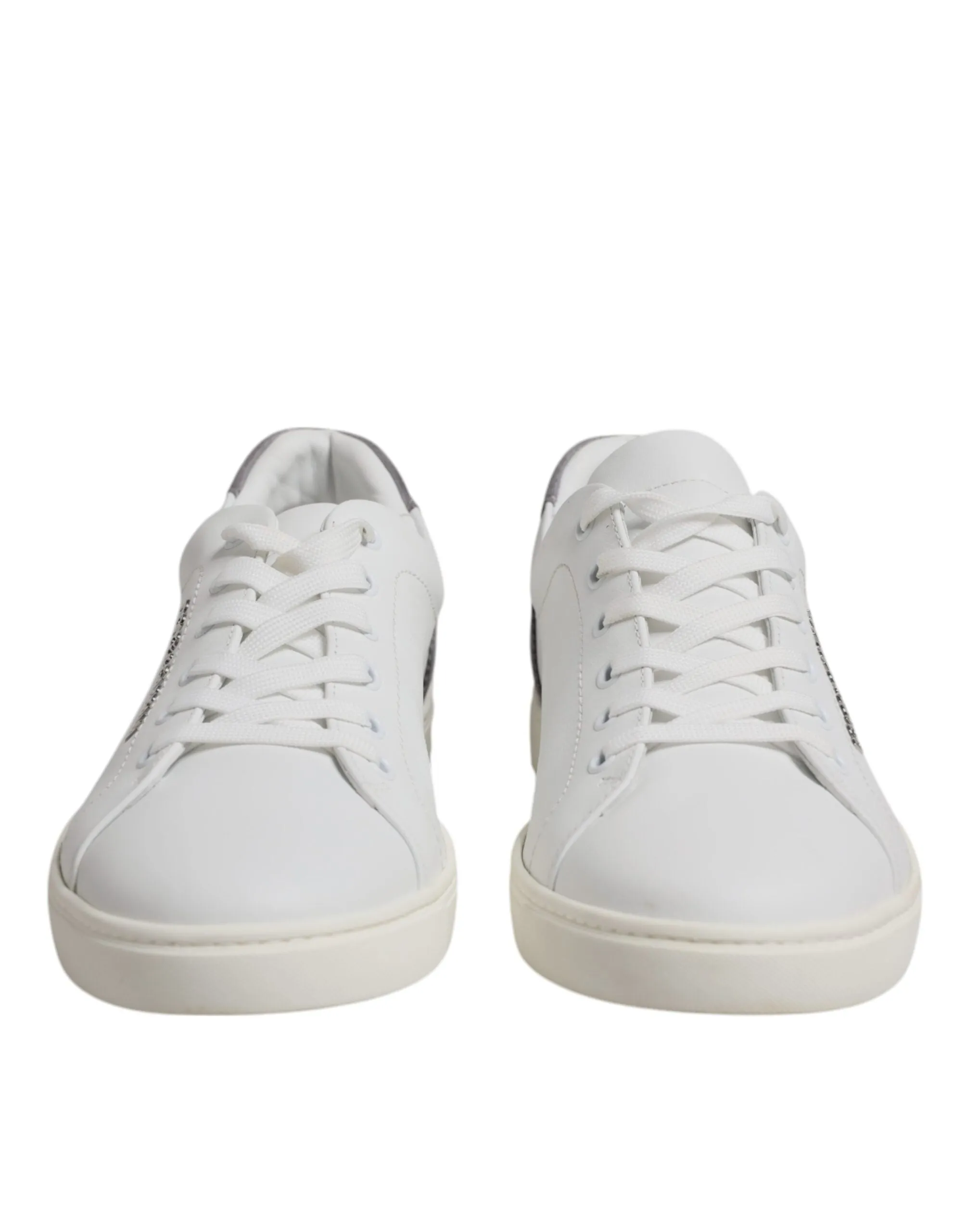 White Suede Leather Low Top Sneakers Shoes