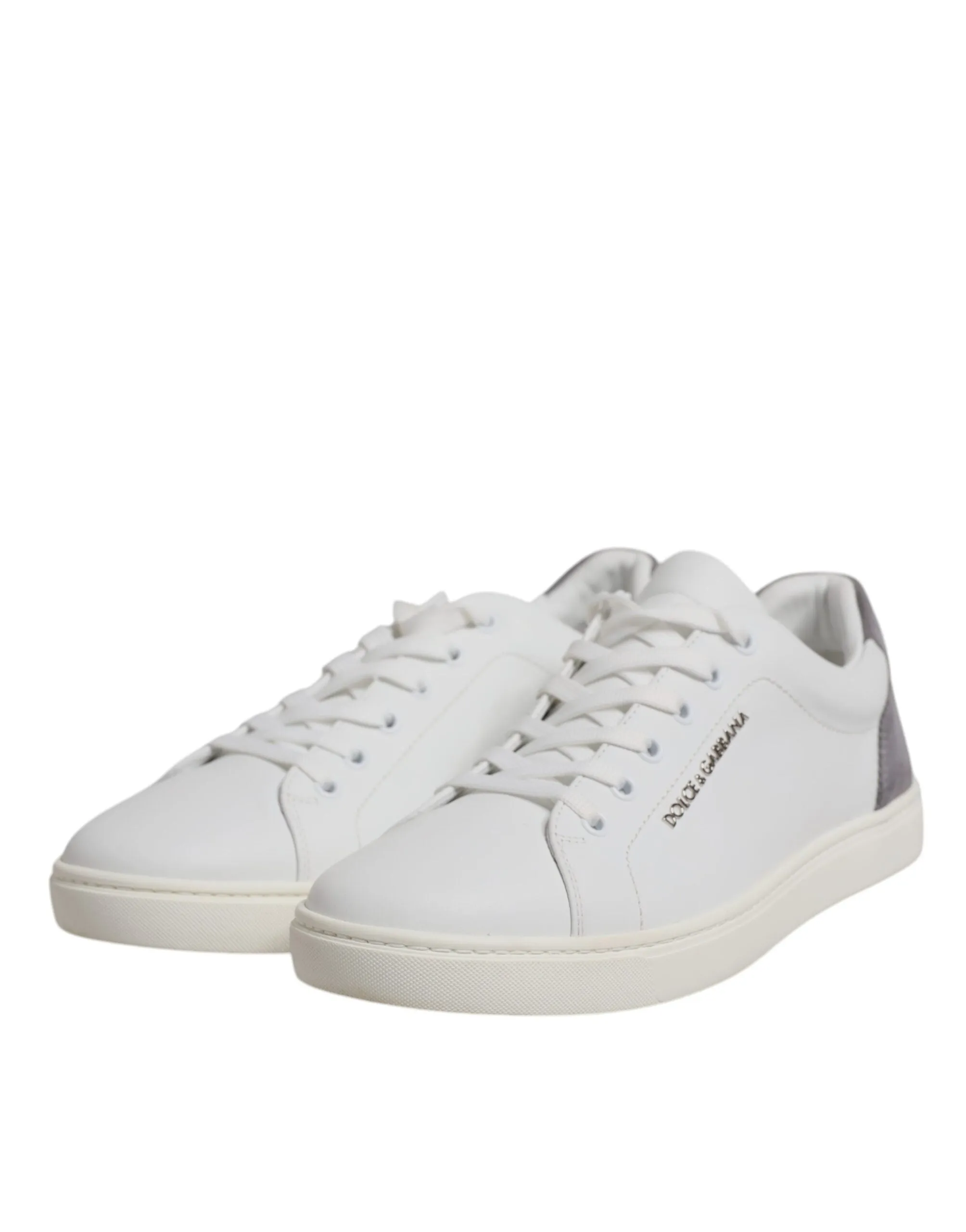 White Suede Leather Low Top Sneakers Shoes
