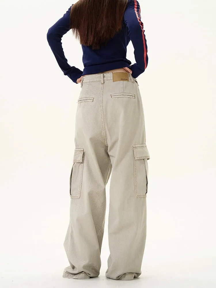 Wide-leg Cargo Pants