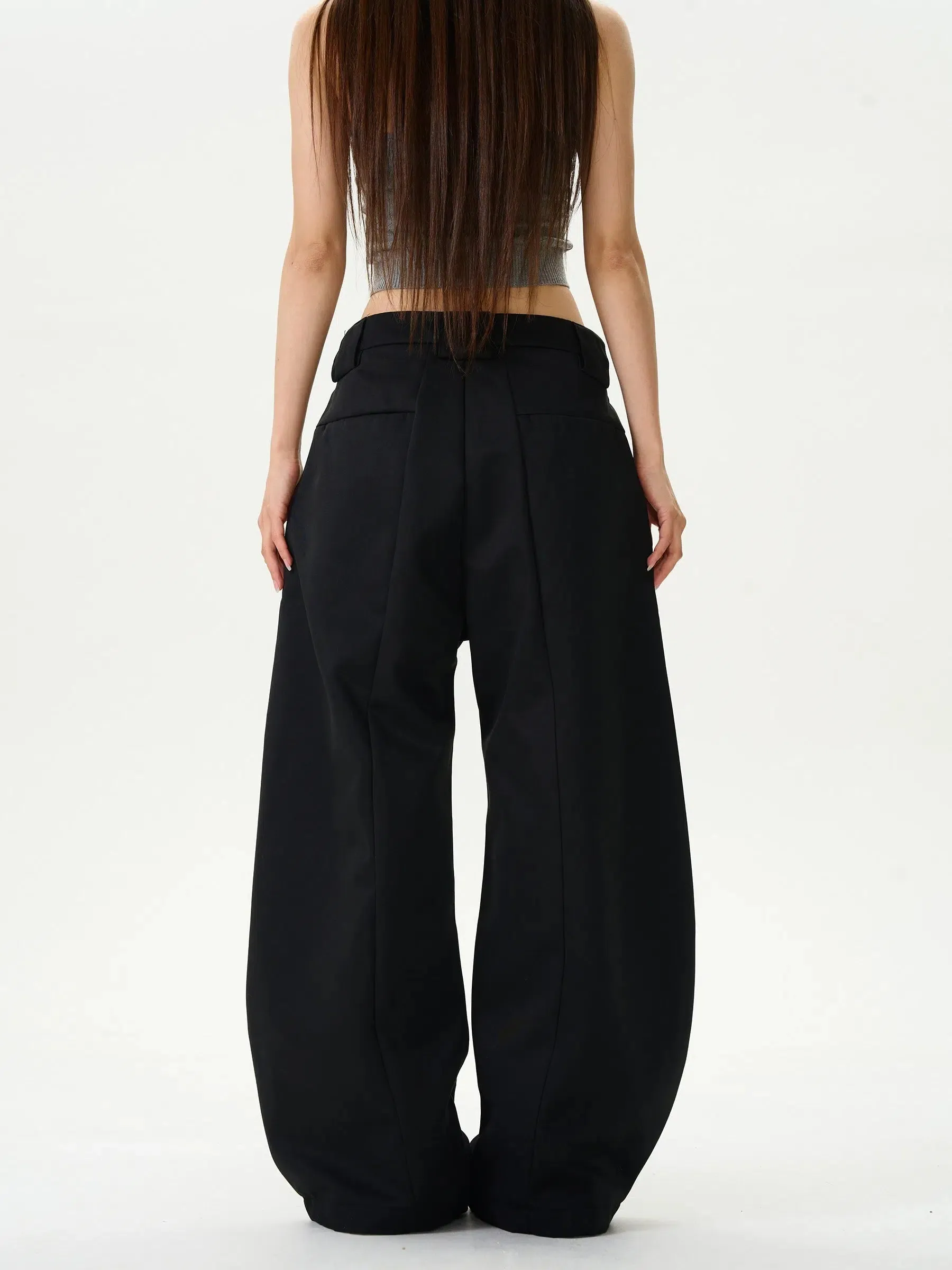 Wide-Leg Casual Pants