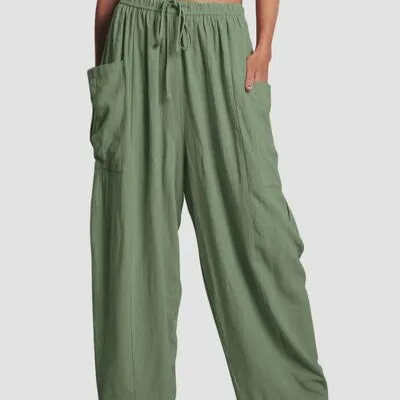 Wide Leg Pants with Pockets