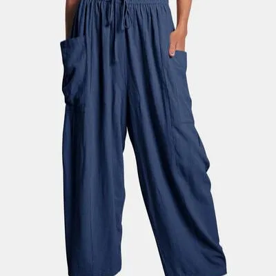 Wide Leg Pants with Pockets