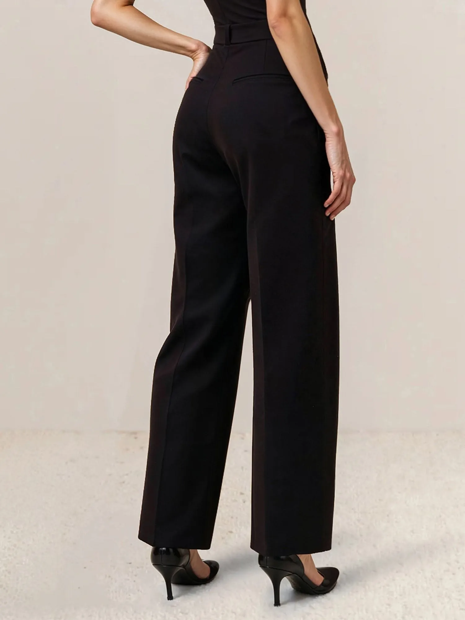 Wide Leg Pleated Pants