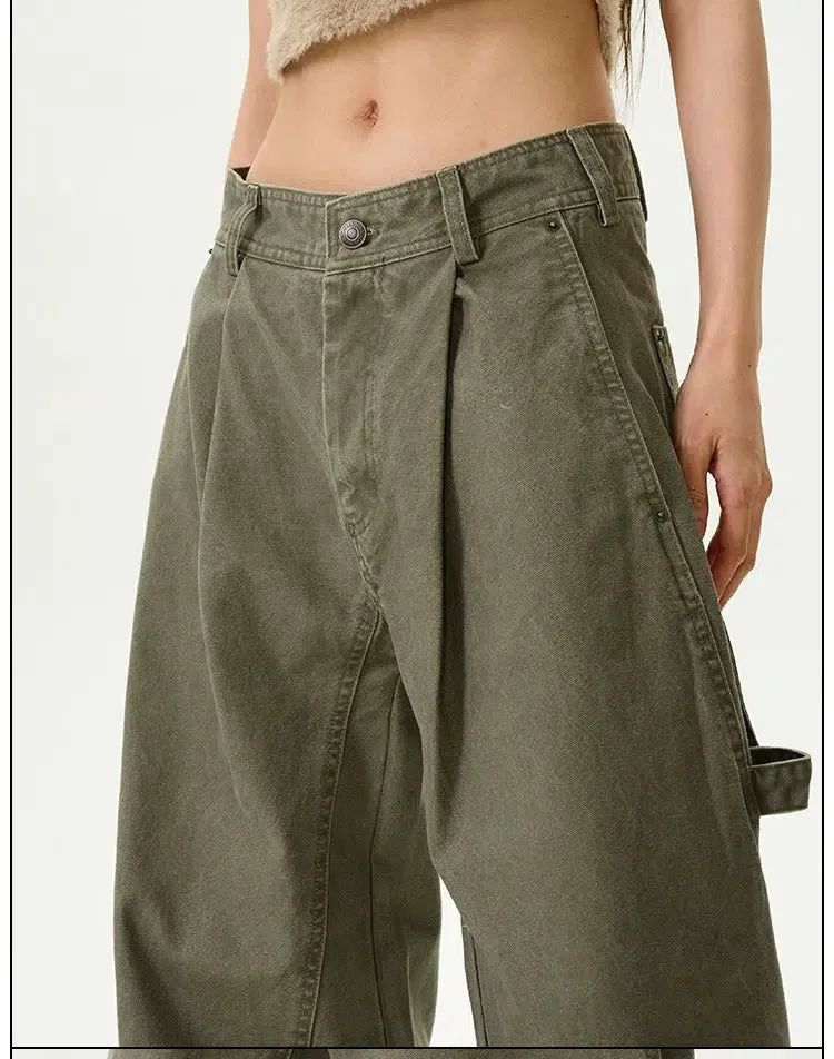Wide-leg Straight Jeans
