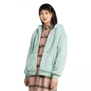 Wild Fable Women's Zip-Up Faux Fur Hooded Jacket
