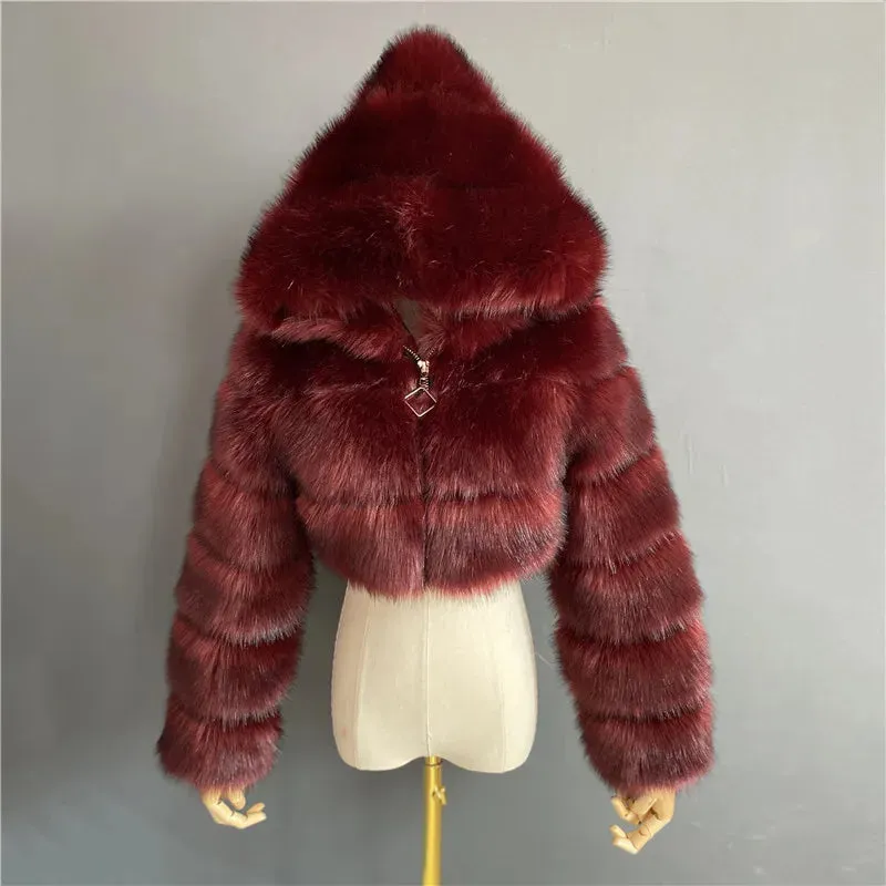 Women Fashion Faux Fur Coats Solid Long Sleeve Warm Flurry Coats Autumn Winter Lady Fur Coat Thick Jackets For Women Streetwear