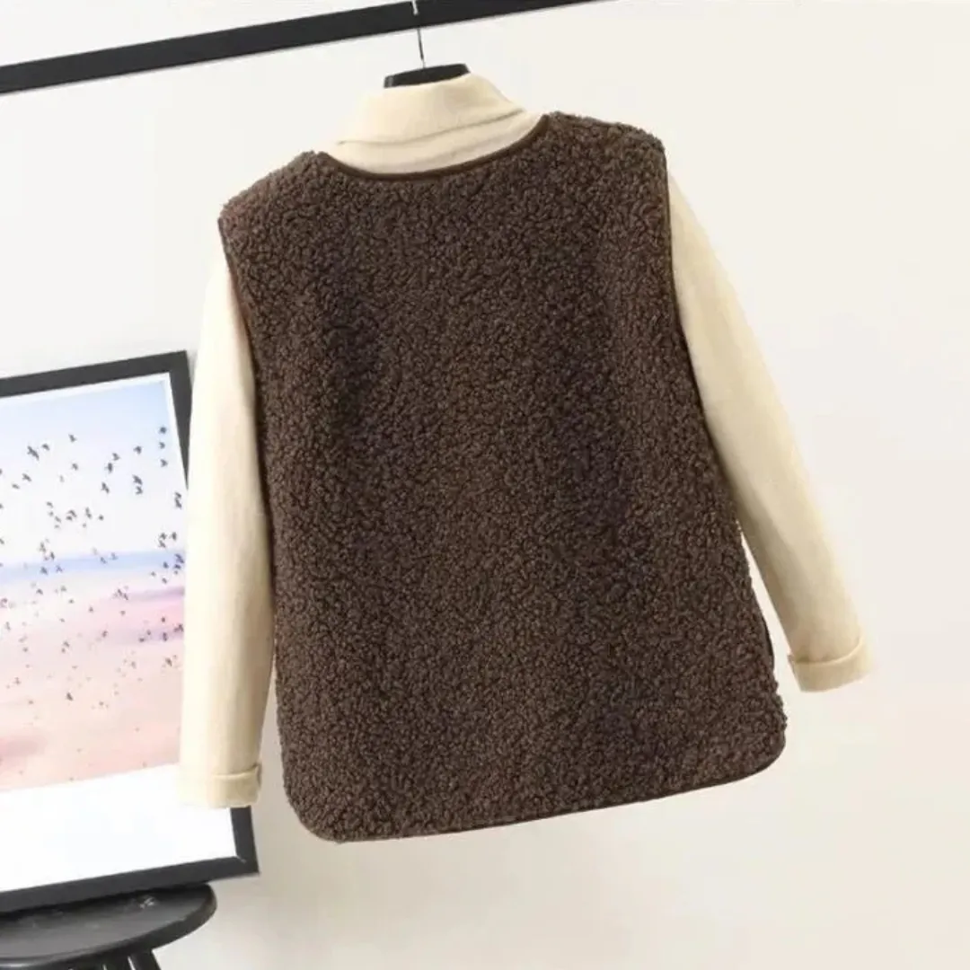 Women's Button Down Knitted Vest | Warm