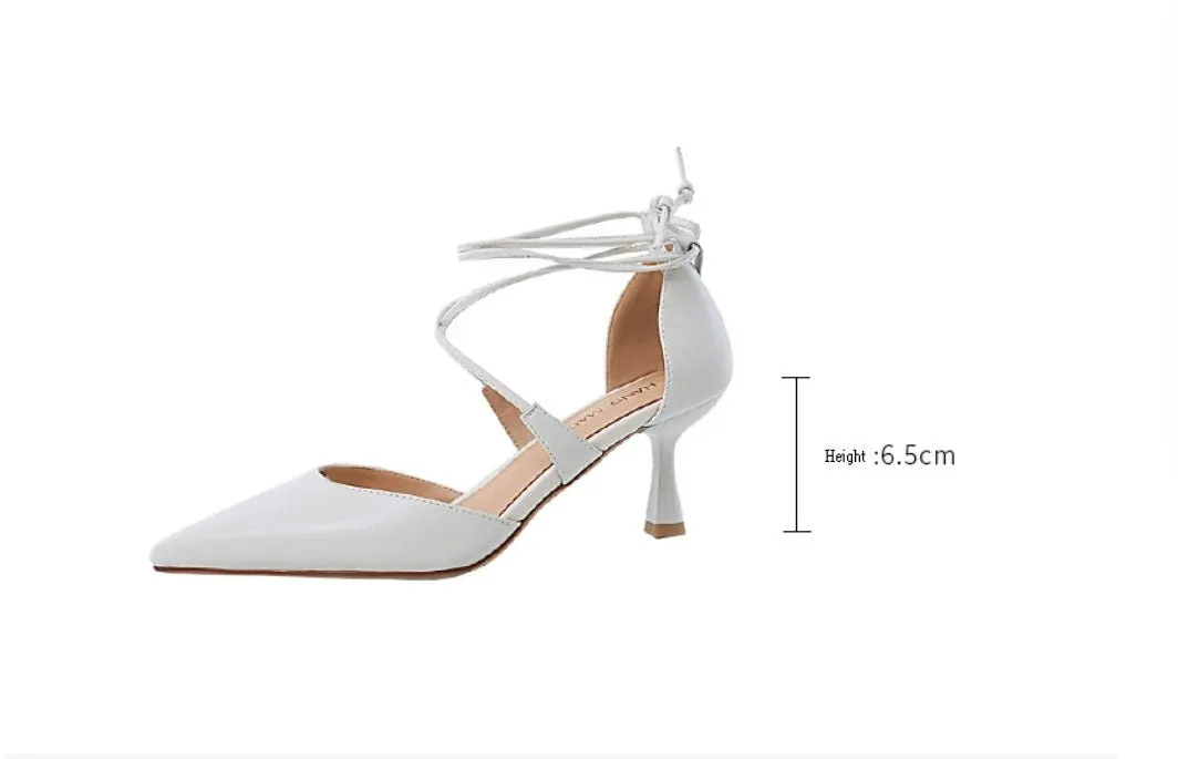 Women's Comfortable closed toe high heeled sandals
