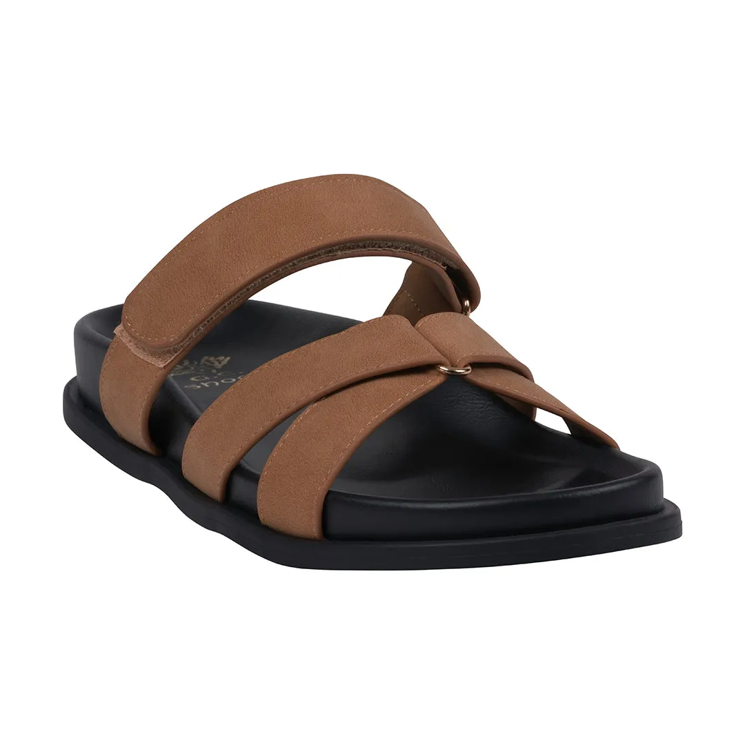 Women's Denny Tan Velcro Slide Footbed Sandals