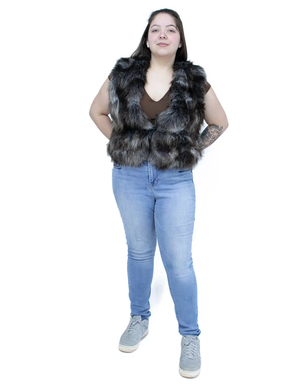 Women's Faux Fox Fur Vest