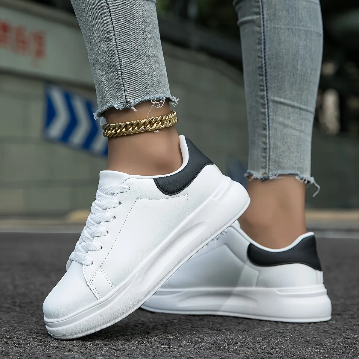 Women's Leather Casual Sneakers