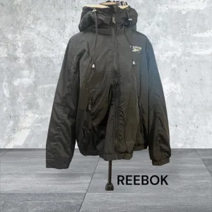 WOMEN’S REEBOK, LARGE, BLACK, OUTERWEAR COAT