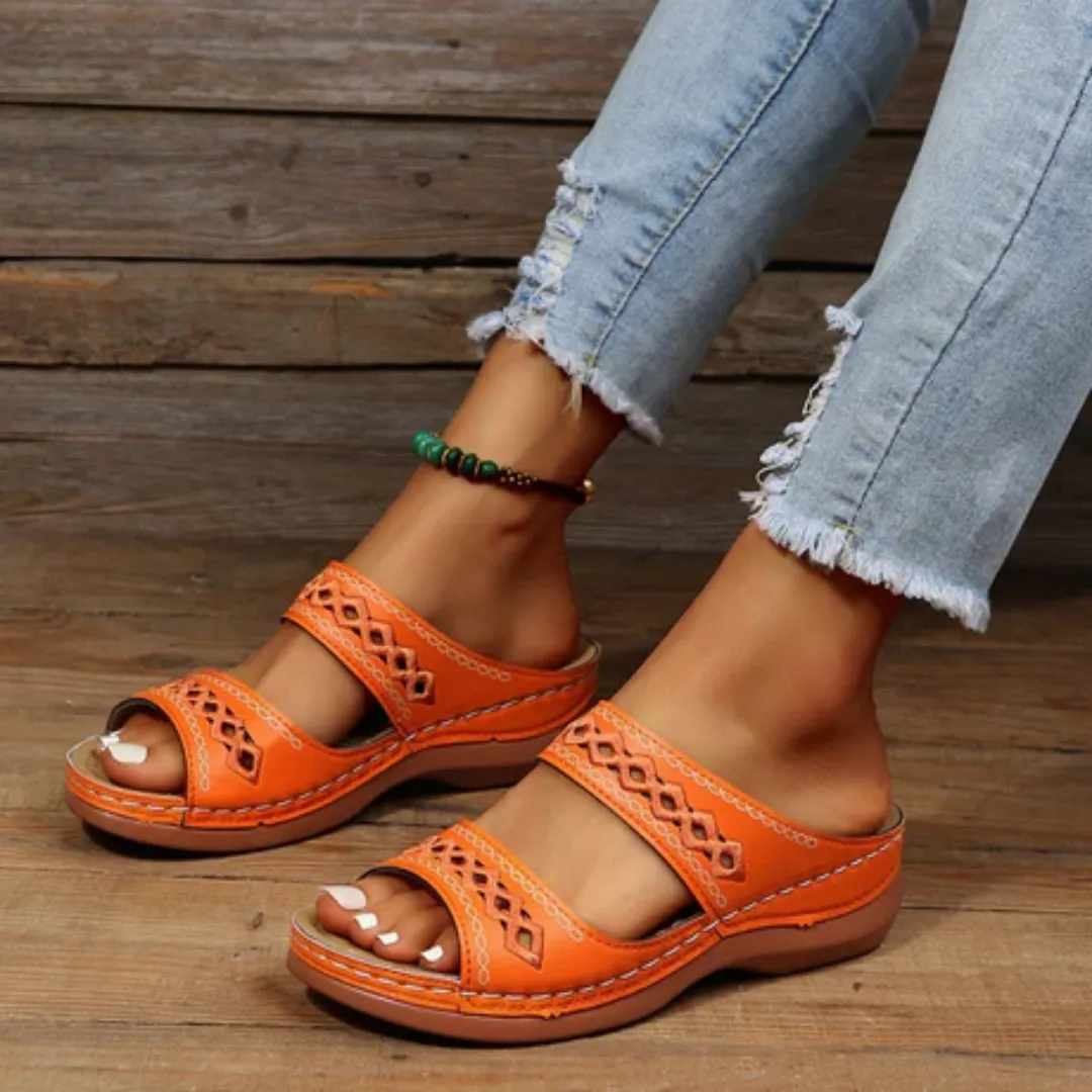 Women's Summer Boho Slip On Sandals | Walking